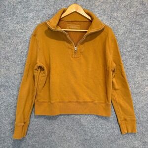 Nili Lotan Bentley Quarter Zip Sweatshirt Womens Small French Terry Mock 2609988